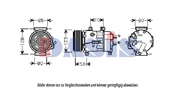 AKS DASIS Kompressor,kliimaseade 851812N